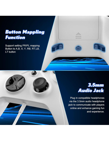 Controlador Inalámbrico Xbox Nonbliep Blanco con Vibración