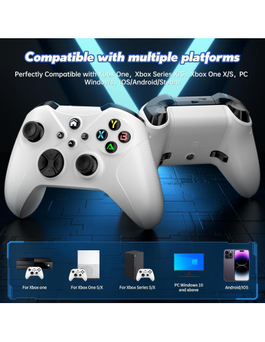 Controlador Inalámbrico Xbox Nonbliep Blanco con Vibración