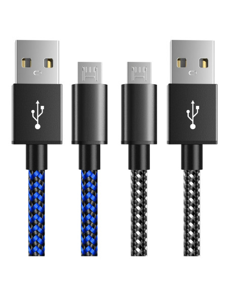 Cargador PS4 6amLifestyle 2 Cables Micro USB 3,05 m
