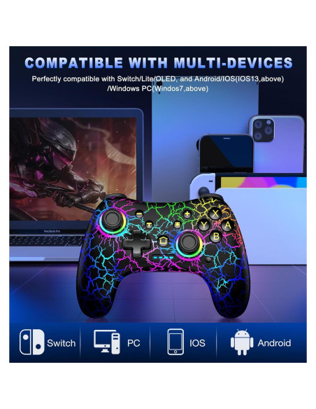 Controlador Gammeefy Pro Inalámbrico para Nintendo Switch