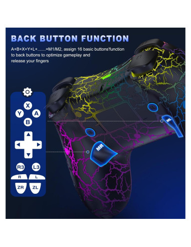 Controlador Gammeefy Pro Inalámbrico para Nintendo Switch