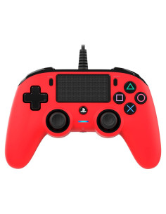 Control Compacto con Cable Nacon PS4 Rojo con Vibración