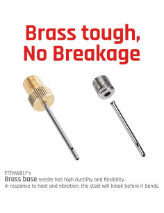 Agujas de Bomba de Aire ETENWOLF de Latón - 4 Unidades 2