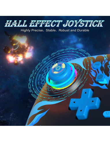 Controlador Inalámbrico Reddening para Nintendo Switch Azul