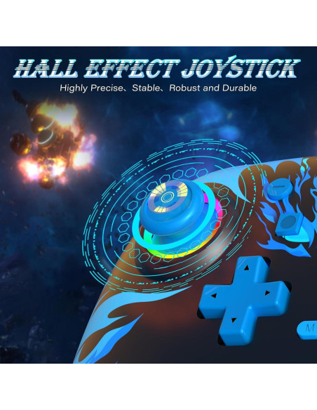 Controlador Inalámbrico Reddening para Nintendo Switch Azul