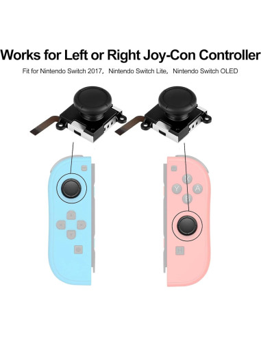 Reemplazo Joystick Analógico Linkstyle para Nintendo Switch Lite - 6 Piezas