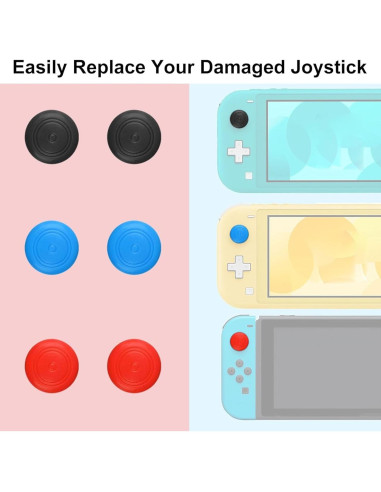 Reemplazo Joystick Analógico Linkstyle para Nintendo Switch Lite - 6 Piezas