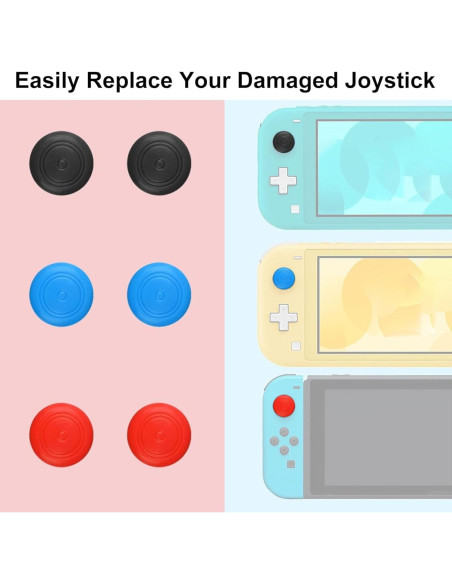 Reemplazo Joystick Analógico Linkstyle para Nintendo Switch Lite - 6 Piezas
