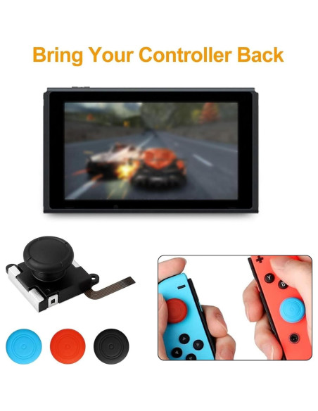 Reemplazo Joystick Analógico Linkstyle para Nintendo Switch Lite - 6 Piezas