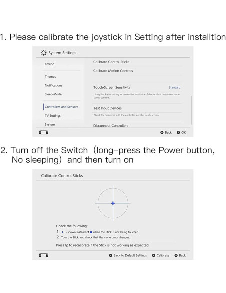 Joystick Joycon Bronal Sin Deriva para Nintendo Switch