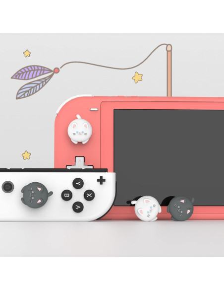 Tapas de Joystick PlayVital Gatito Bonito para Switch