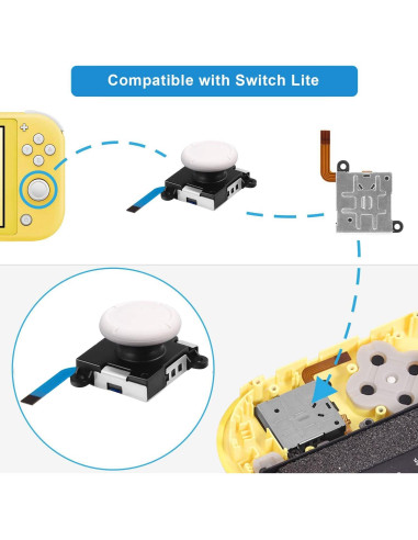 Reemplazo Joystick Joycon 4 Pack JAOYSTII Analógico 3D