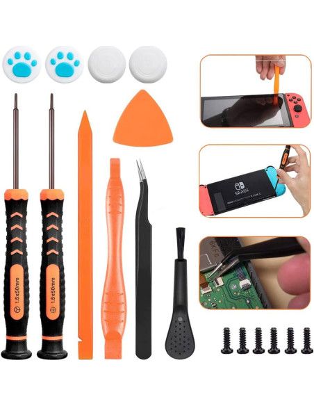 Joystick Rojuna para Switch Lite - Kit de Reparación 19 Piezas