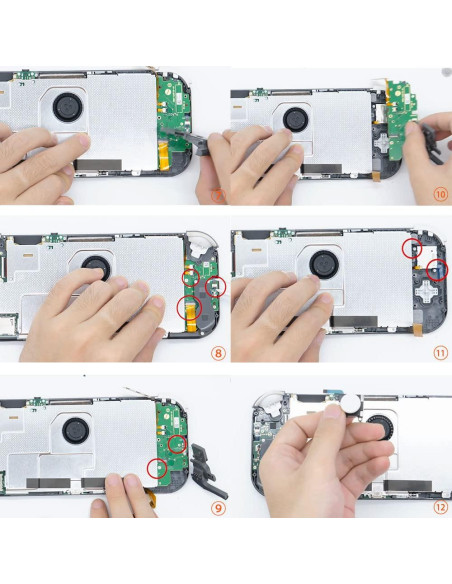 Joystick Rojuna para Switch Lite - Kit de Reparación 19 Piezas