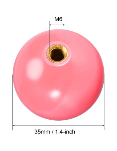 Joystick Bola Superior uxcell 35mm Rosa Repuesto Arcade