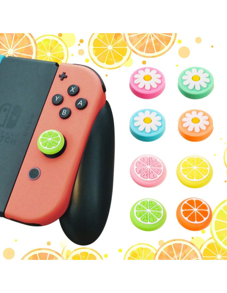 Tapones de Agarre Silicona Sumind 16 Piezas para Nintendo Switch