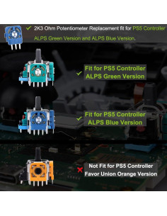 20 Potenciómetros 2K3 Ohm IKPEK para Controlador PS5 2