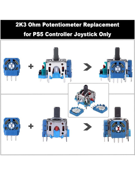 20 Potenciómetros 2K3 Ohm IKPEK para Controlador PS5