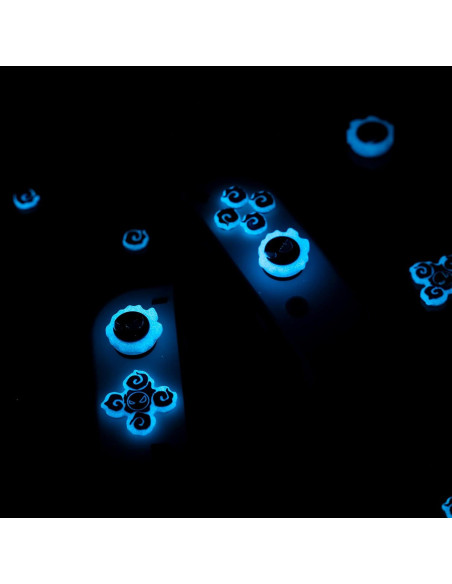 Tapa de Botones D-Pad y Joystick Luminosa Gastly para Switch