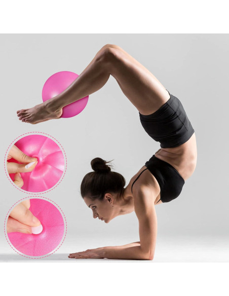 Pelotas de Ejercicio Aoriher 10 Piezas 25 cm PVC Rosa Púrpura