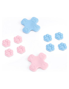 Juego de Tapas de Botones GeekShare para Switch - Rosa y Azul