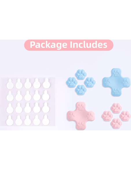 Juego de Tapas de Botones GeekShare para Switch - Rosa y Azul