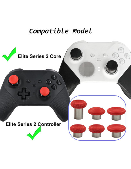 Palancas Magnéticas Metal 6 en 1 Xbox Elite Series 2 Rojo