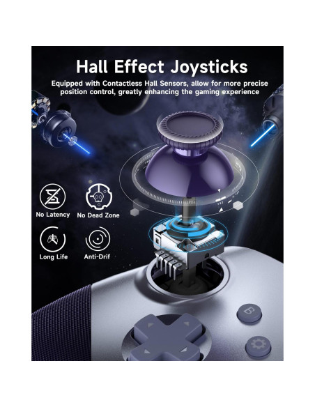 Controlador Inalámbrico EasySMX X10 Bluetooth para PC/Switch