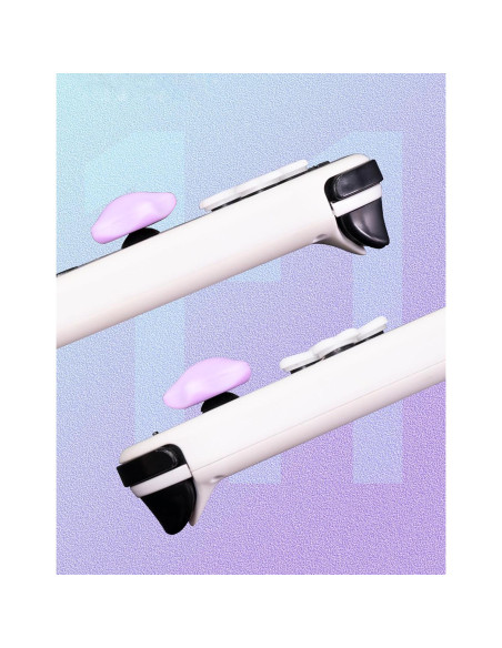 Juego de tapas de botones Jusy para Nintendo Switch, negro/púrpura