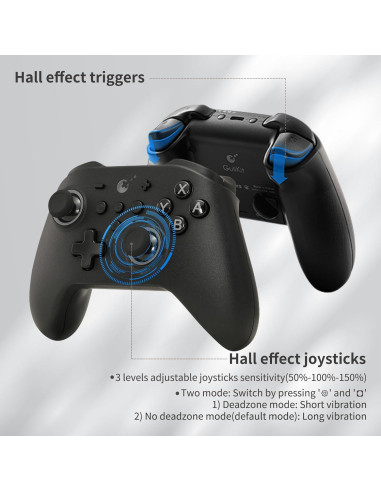 Controlador AKNES GuliKit KK3 Pro Inalámbrico - Negro