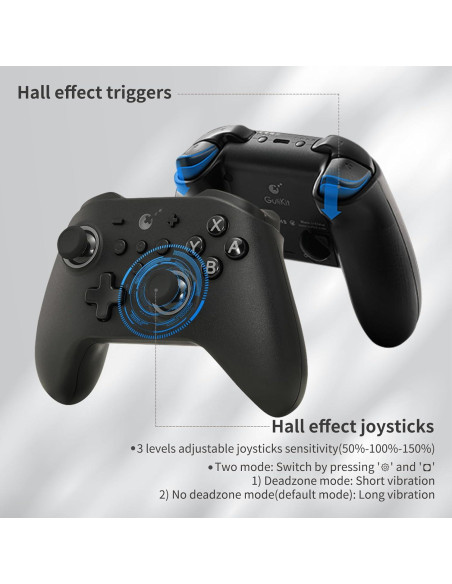 Controlador AKNES GuliKit KK3 Pro Inalámbrico - Negro