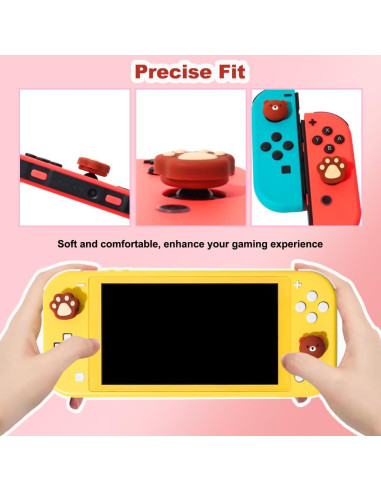 Tapas de Joystick de Silicona KimmiDirect para Switch 4PCS