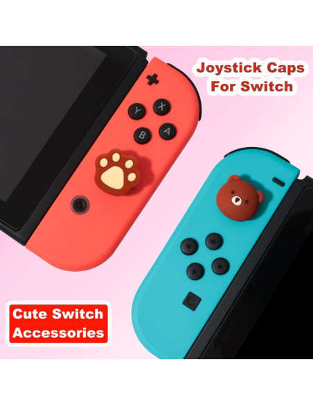 Tapas de Joystick de Silicona KimmiDirect para Switch 4PCS