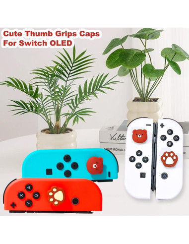 Tapas de Joystick de Silicona KimmiDirect para Switch 4PCS