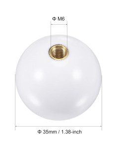 Joystick Reemplazo uxcell 35mm Mango Arcade Rojo/Blanco 2