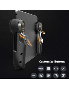 Controlador de Juego Móvil HMHAMA con Joystick 6 Dedos para iPad 2