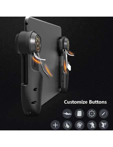 Controlador de Juego Móvil HMHAMA con Joystick 6 Dedos para iPad