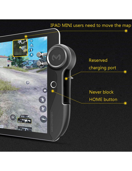 Controlador de Juego Móvil HMHAMA con Joystick 6 Dedos para iPad
