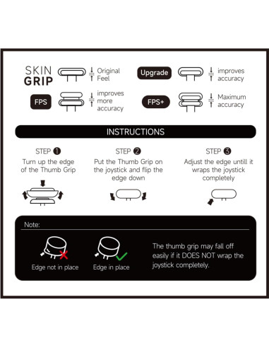 Empuñaduras de Silicona JEMDO para Joysticks PS5/PS4/Switch Pro - 6 Piezas