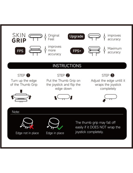 Empuñaduras de Silicona JEMDO para Joysticks PS5/PS4/Switch Pro - 6 Piezas