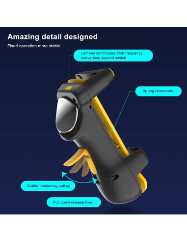 Gamepad para Tablet PC Bindpo Amarillo 4 Dedos