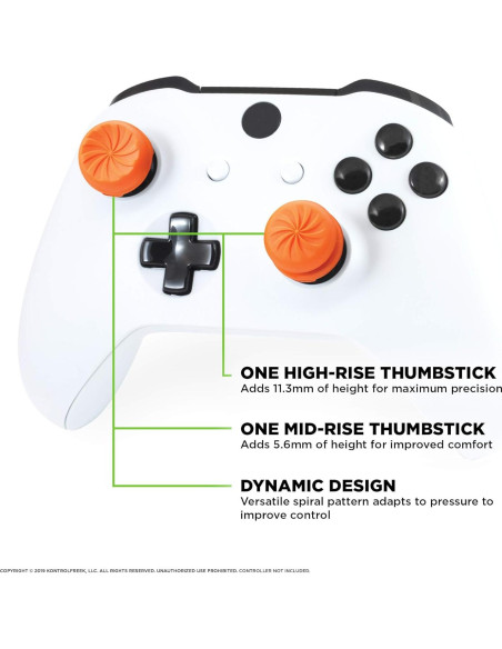 KontrolFreek Vortex para Xbox One y Series X - Thumbsticks Naranja