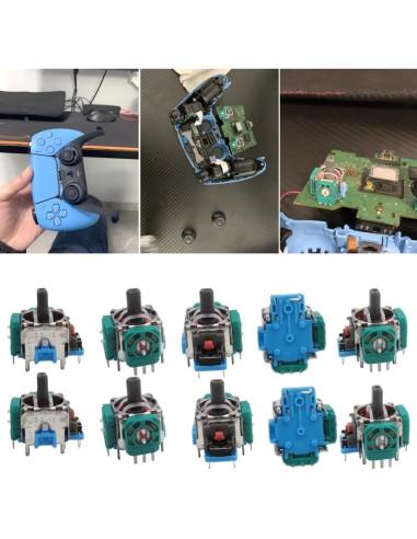10 Piezas Módulo Joystick Analógico Verde para PS4 y Xbox One