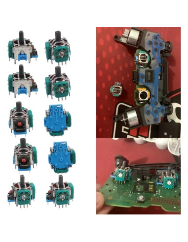 10 Piezas Módulo Joystick Analógico Verde para PS4 y Xbox One