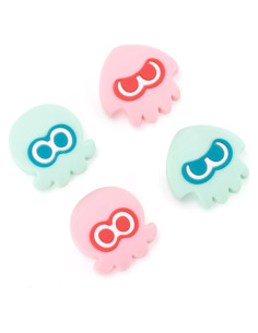Tapas de Joystick WISHAVEN para Nintendo Switch Rosa y Verde