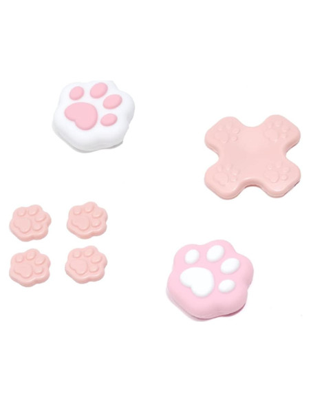 Juego de tapas de botón GeekShare para Switch - Rosa