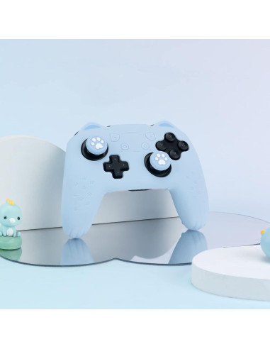 Funda de Controlador GeekShare Azul para Switch Pro - Silicona Antideslizante