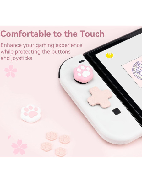 Juego de tapas de botón GeekShare para Switch - Rosa