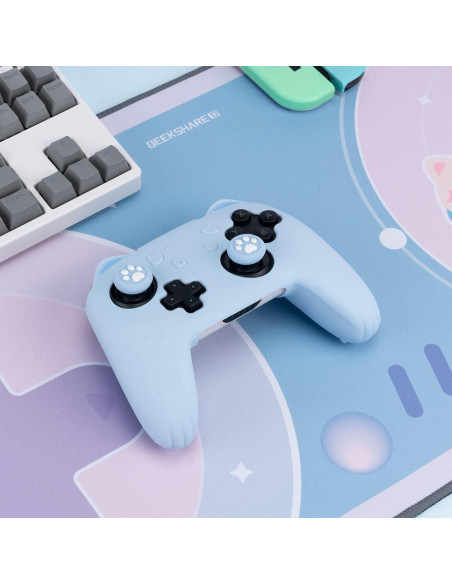Funda de Controlador GeekShare Azul para Switch Pro - Silicona Antideslizante