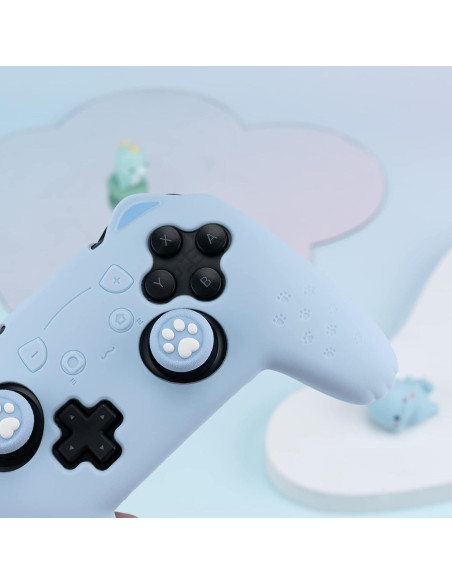 Funda de Controlador GeekShare Azul para Switch Pro - Silicona Antideslizante